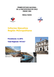 Informe Región Metropolitana - Instituto Nacional de Estadísticas