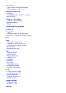 Manual Resolume 4: Gu&iacute;a de Usuario para VJs y Artistas
