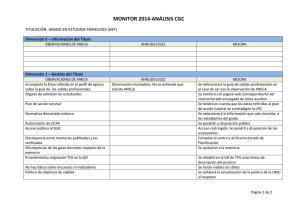 MONITOR 2014-ANÁLISIS CGC