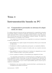 Tema 4 Instrumentación basada en PC