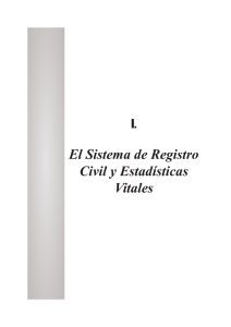 El Sistema de Registro Civil y Estadísticas Vitales