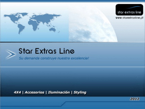 PRESENTATION NAME - Star Extras Line