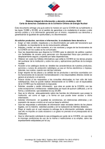 Carta de Derechos Ciudadanos - Comisión Chilena de Energía
