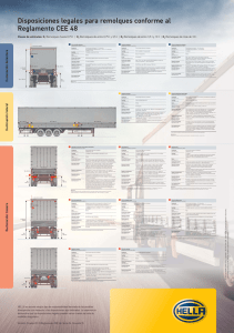 Disposiciones legales para remolques conforme al Reglamento