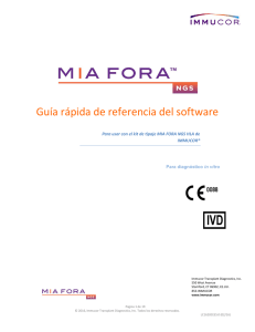 MIA FORA NGS v2.0Software Quick Guide