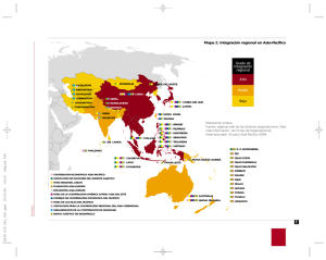 Mapa 2. Integración regional en Asia-Pacífico - Anuario Asia