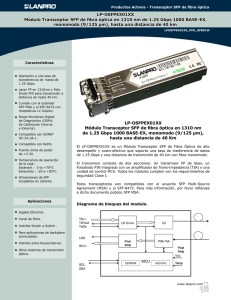LP-OSFPEX01XX Módulo Transceptor SFP de fibra óptica