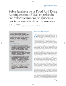 Sobre la alerta de la Food And Drug Administration (FDA)