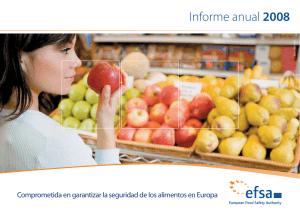 Informe anual 2008 - European Food Safety Authority