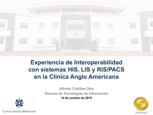 Interoperabilidad HIS-LIS-RIS en la CAA v1.0