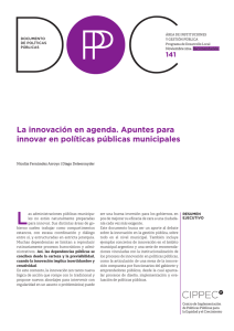 141 DPP DL, La innovación en agenda. Apuntes para
