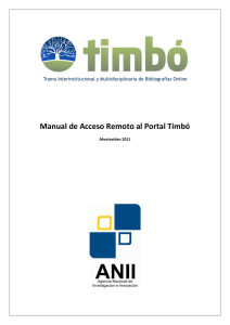 Manual de Acceso Remoto al Portal Timbó