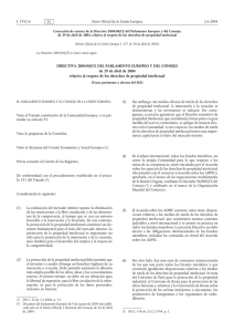 DIRECTIVA 2004/48/CE DEL PARLAMENTO EUROPEO Y