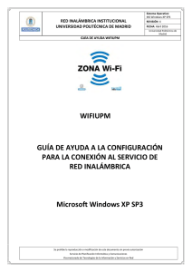 Microsoft Windows XP SP3 - Universidad Politécnica de Madrid