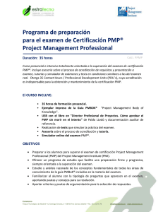 Programa de preparación para el examen de Certificación PMP