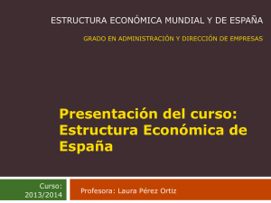 Presentación de Estructura Económica de España