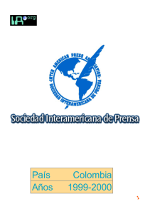 País Colombia Años 1999-2000
