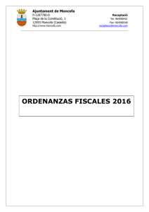 libro ordenanzas fiscales vigente 2016