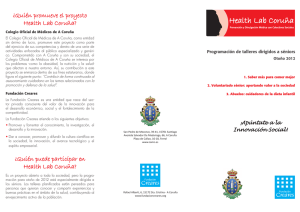 ¿Quién promueve el proyecto Health Lab Coruña?