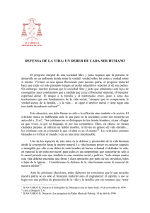 defensa de la vida - Arzobispado de Lima