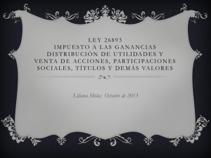 Ley 26893 distribucion de utilidades y venta de acciones