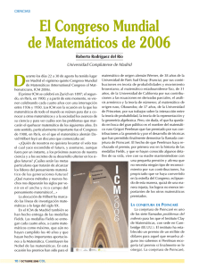 El Congreso Mundial de Matemáticos de 2006