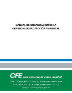 manual de organización de la gerencia de protección ambiental