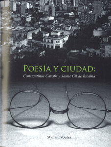 pdf Poesía y ciudad: Constantinos Cavafis y Jaime Gil de Biedma