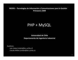 PHP + MySQL PHP MySQL - U