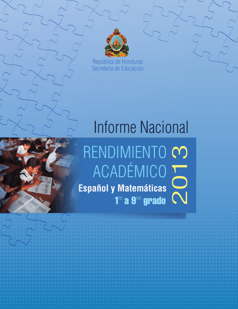 Informe Nacional De Rendimiento Acad mico 2013