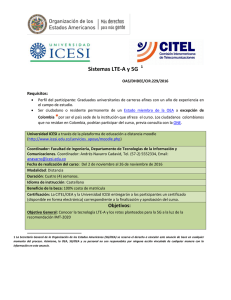 Sistemas LTE-A y 5G, PDSP-CITEL, ICESI, Colombia