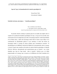 Lope de Vega y la dramatización de la materia