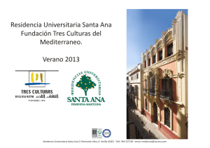 Residencia Universitaria Santa Ana Fundación Tres Culturas del