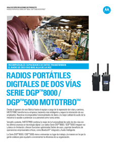 Radios Portátiles Digitales de Dos Vías Serie DGP™8000 / DGP