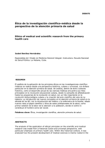 Ética de la investigación científico