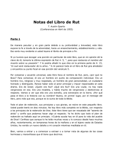 Notas del Libro de Rut