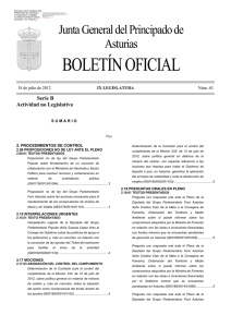 boletín oficial - Junta General del Principado de Asturias