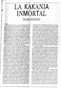 la kakania inmortal - Revista de la Universidad de México