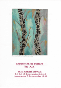 Exposición de Pintura Yu Xin Sala Manolo Revilla