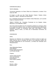 CONVENCION (ASILO) - Poder Judicial del Estado de Michoacán