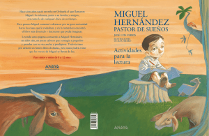 Miguel Hernández, pastor de sueños (Actividades para la lectura)