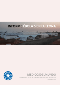 Informe Ébola en Sierra Leona