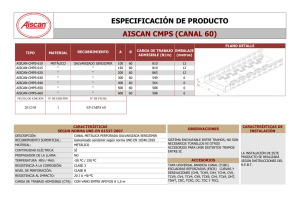 ESPECIFICACIÓN DE PRODUCTO AISCAN CMPS (CANAL 60)