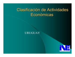 Clasificación de Actividades Económicas