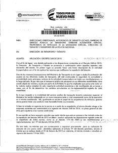 Aplicación decreto 348 - Ministerio de Transporte