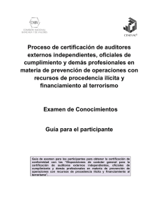 Proceso de certificación de auditores externos independientes