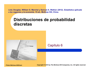Distribuciones de probabilidad discretas