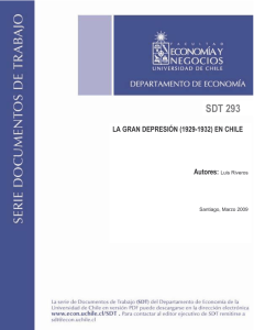 La gran depresión (1929-1932) en Chile