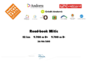 Road-book Mític - Andorra Ultra Trail