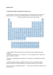 Ejercitación uniones quimicas y estructuras 2014